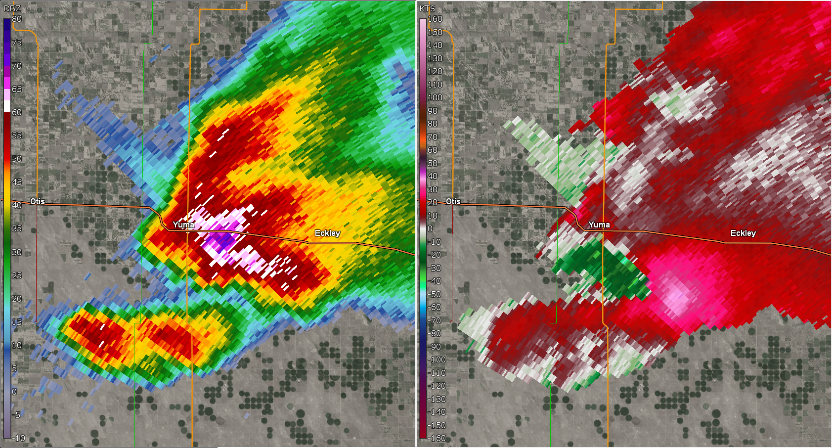 Yuma Tornado And Hail August 8th 2023